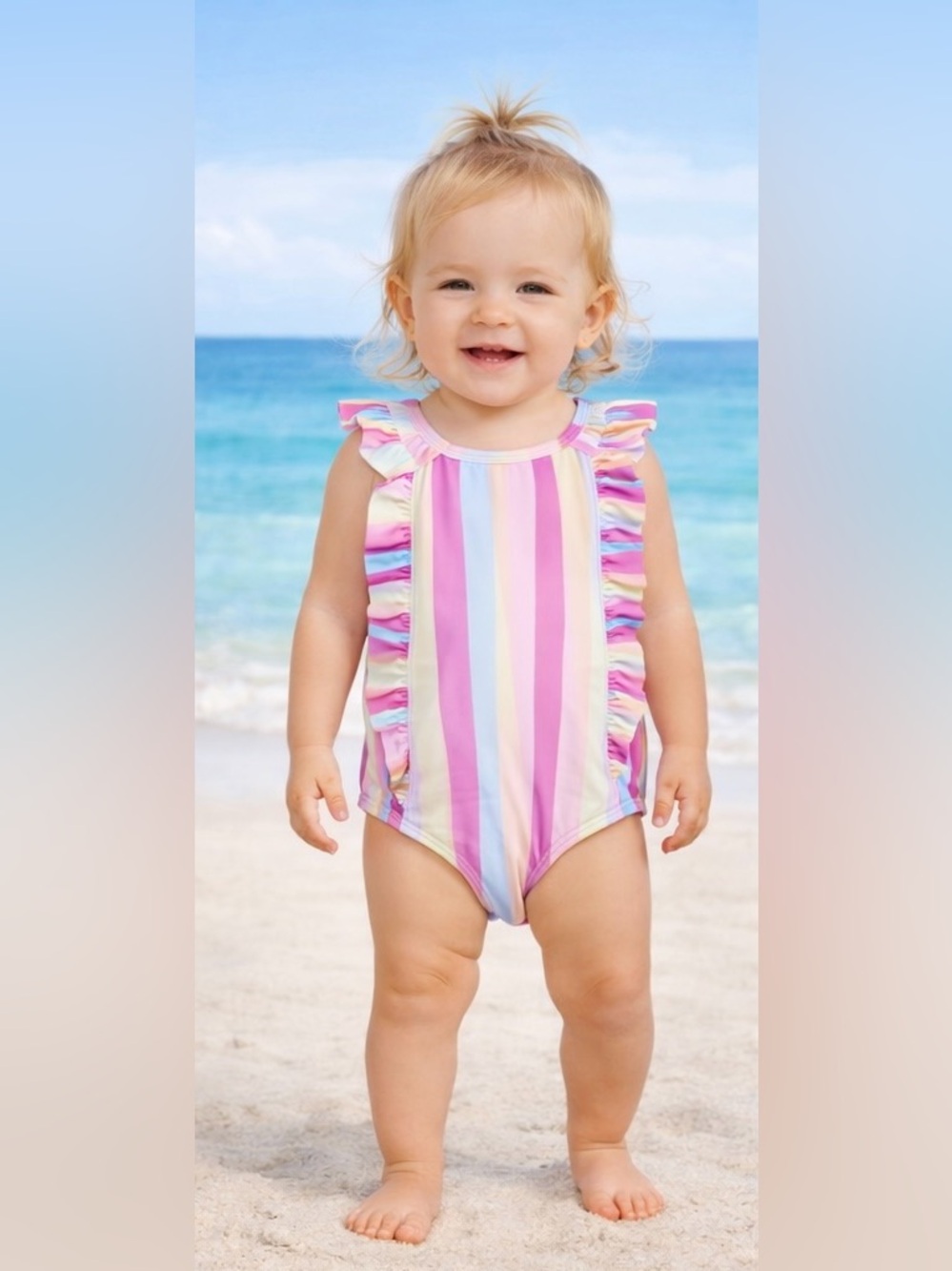 NWT Girl's One-Piece Swimsuit (Little Girl), Size: 2T